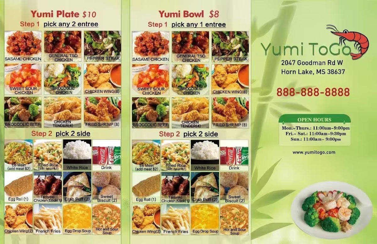 yumi togo Menu 2