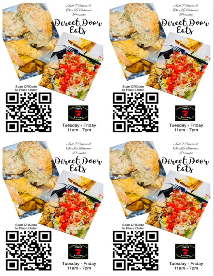 Just 7 Caters Menu 2
