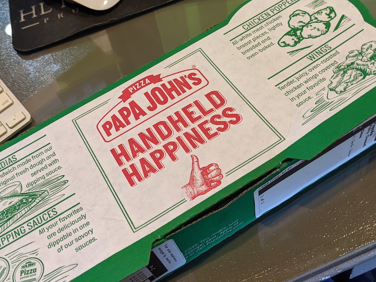 Papa Johns Pizza Menu 2